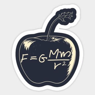 Newton's apple Sticker